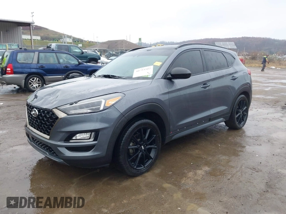2019 Hyundai Tucson Ultimate with VIN KM8J3CAL2KU929121, listed as a IAAI auction lot 40793502 with 142,846 mi miles. Bid and sale history available at carsss.com. Image 17.