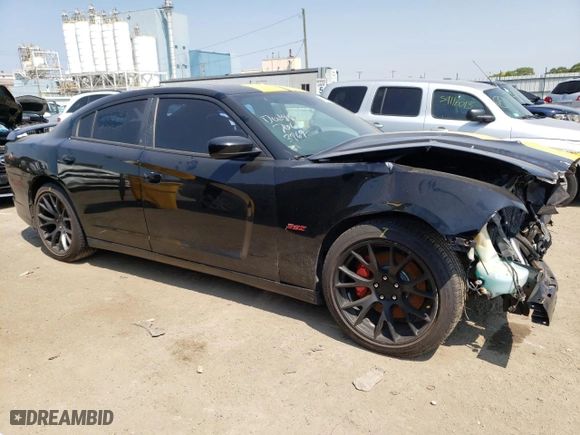 2012 Dodge Charger SRT8 with VIN 2C3CDXEJ1CH117313, listed as a Copart auction lot 74569364 with 120,344 mi miles and Salvage Title. Bid and sale history available at carsss.com. Image 4.