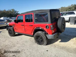2023 Jeep Wrangler Sport with VIN 1C4HJXDG0PW578994, listed as a Copart auction lot 48858185 with 25,866 mi miles and Salvage Title. Bid and sale history available at DreamBid. Image 2.