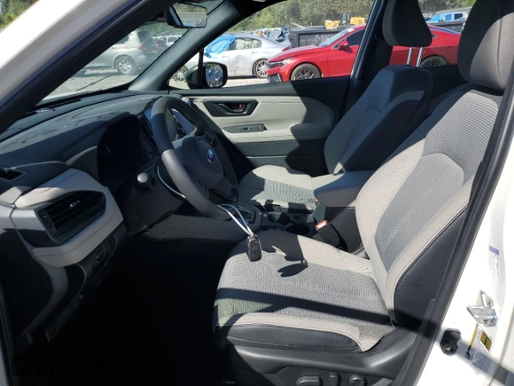 2025 Subaru Forester Premium with VIN JF2SLDBC1SH445867, listed as a Copart auction lot 57899945 with 9,966 mi miles and Salvage title. Bid and sale history available at DreamBid. Image 7.