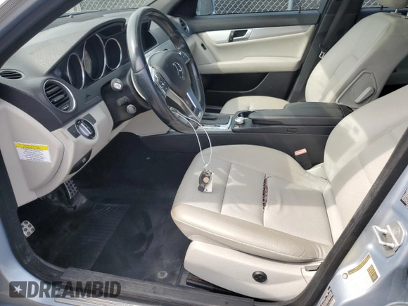 2013 Mercedes-Benz C-Class C 250 Sport with VIN WDDGF4HB4DR255090, listed as a Copart auction lot 54426945 with 154,298 mi miles and Salvage Title. Bid and sale history available at carsss.com. Image 7.