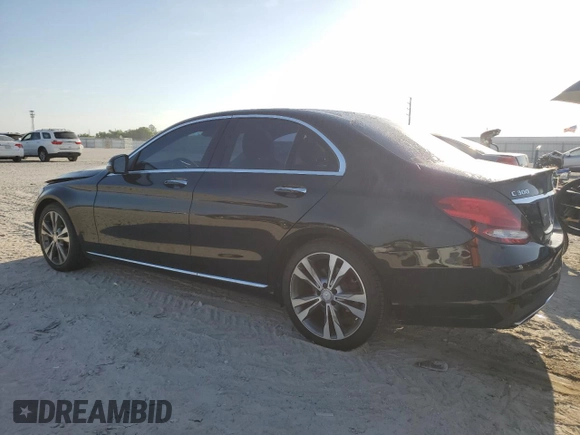 2017 Mercedes-Benz C C 300 with VIN WDDWF4JB6HR241526, listed as a Copart auction lot 53878065 with 86,857 mi miles and Salvage Title. Bid and sale history available at carsss.com. Image 2.