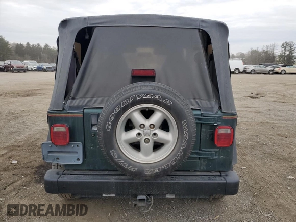 1999 Jeep Wrangler SE with VIN 1J4FY29P0XP420576, listed as a Copart auction lot 51205185 with 101,327 mi miles and Non Repairable. Bid and sale history available at carsss.com. Image 6.