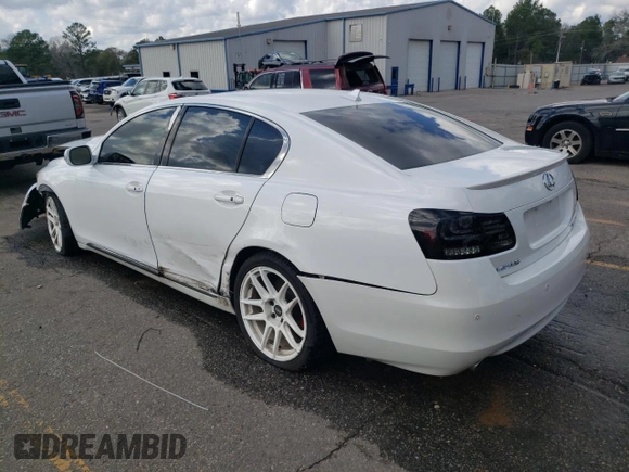 2008 Lexus GS 350 with VIN JTHBE96SX80041043, listed as a Copart auction lot 44634695 with 120,323 mi miles and Salvage Title. Bid and sale history available at carsss.com. Image 2.
