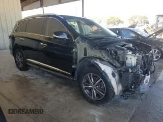 2019 Infiniti QX60 Luxe z VIN 5N1DL0MM7KC521610, wystawiony jako Copart lot #48518765 z przebiegiem 54 561 mil mil oraz Szkody całkowita. Historia ofert i sprzedaży dostępna na DreamBid. Obrazek 4.