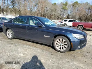 2011 BMW 7 Series 750Li with VIN WBAKB8C54BC852293, listed as a Copart auction lot 45215695 with 179,986 mi miles and Salvage title. Bid and sale history available at DreamBid. Image 4.