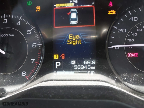 2017 Subaru Impreza Premium with VIN 4S3GTAD67H3748698, listed as a IAAI auction lot 39917558 with 56,945 mi miles. Bid and sale history available at carsss.com. Image 15.