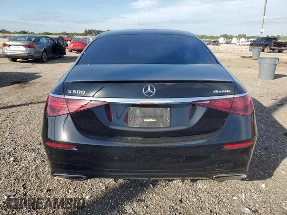 2022 Mercedes-Benz S-Class S 500 with VIN W1K6G6DBXNA166358, listed as a Copart auction lot 87015084 with 32,424 mi miles and Salvage Title. Bid and sale history available at carsss.com. Image 6.