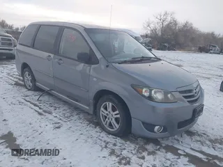 2004 Mazda MPV LX z VIN JM3LW28A240518838, wystawiony jako IAAI lot #41267846 z przebiegiem 309 475 mil mil oraz . Historia ofert i sprzedaży dostępna na DreamBid. Obrazek 1.