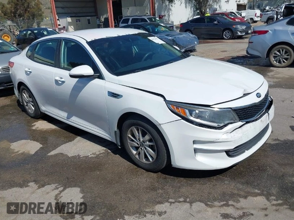 2016 Kia Optima LX with VIN 5XXGT4L3XGG054286, listed as a IAAI auction lot 41924937 with 146,555 mi miles. Bid and sale history available at carsss.com. Image 1.