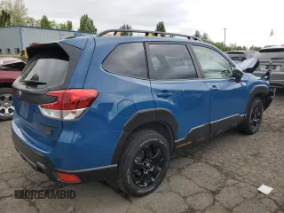 2022 Subaru Forester Wilderness with VIN JF2SKALC0NH495261, listed as a Copart auction lot 57078315 with 19,825 mi miles and Salvage title. Bid and sale history available at DreamBid. Image 3.