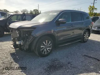 2021 Honda Pilot EX-L with VIN 5FNYF5H50MB007245, listed as a Copart auction lot 63996375 with 69,226 mi miles and Salvage title. Bid and sale history available at DreamBid. Image 1.
