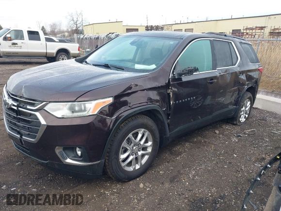 2021 Chevrolet Traverse LT Cloth with VIN 1GNEVGKW2MJ134615, listed as a IAAI auction lot 41667174 with 52,717 mi miles. Bid and sale history available at carsss.com. Image 18.