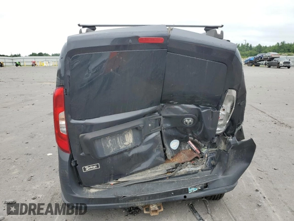 2017 Ram ProMaster City Cargo Tradesman with VIN ZFBERFABXH6H30480, listed as a Copart auction lot 64974914 with 156,482 mi miles and Salvage Title. Bid and sale history available at DreamBid. Image 6.