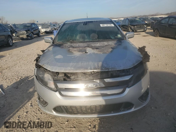 2012 Ford Fusion SPORT with VIN 3FAHP0KC9CR243452, listed as a Copart auction lot 48718135 with 0 mi miles and Salvage Title. Bid and sale history available at carsss.com. Image 5.