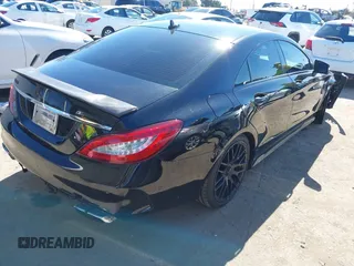 2015 Mercedes-Benz CLS-Class CLS 63 AMG S-Model with VIN WDDLJ7GB7FA136614, listed as a IAAI auction lot 41652730 with 112,111 mi miles. Bid and sale history available at carsss.com. Image 4.