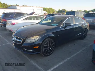 2012 Mercedes-Benz CLS-Class CLS 550 with VIN WDDLJ7DB9CA018502, listed as a IAAI auction lot 42051316 with 218,404 mi miles. Bid and sale history available at carsss.com. Image 2.