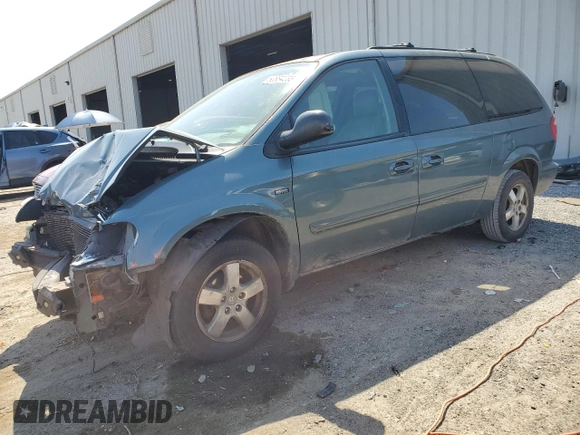 2007 Dodge Grand Caravan SXT with VIN 2D4GP44L27R357611, listed as a Copart auction lot 52884235 with 224,717 mi miles and Salvage Title. Bid and sale history available at DreamBid. Image 1.