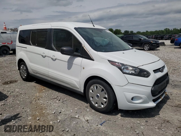 2015 Ford Transit Connect XLT with VIN NM0GE9F7XF1177695, listed as a Copart auction lot 57456015 with 84,497 mi miles and Salvage title. Bid and sale history available at DreamBid. Image 4.