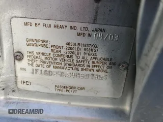 2004 Subaru Impreza Sedan (Natl) WRX with VIN JF1GD29684G507365, listed as a Copart auction lot 45342635 with 120,669 mi miles and Salvage Title. Bid and sale history available at carsss.com. Image 12.