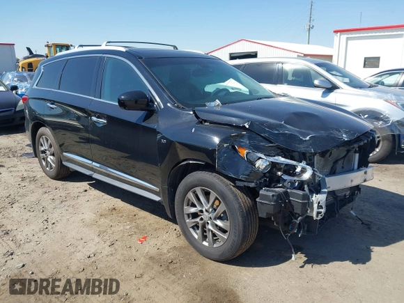 2014 Infiniti QX60 with VIN 5N1AL0MMXEC529207, listed as a IAAI auction lot 41870995 with 111,417 mi miles and . Bid and sale history available at DreamBid. Image 1.