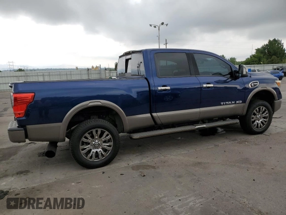 2016 Nissan Titan Platinum Reserve with VIN 1N6BA1F4XGN515605, listed as a Copart auction lot 65182285 with 62,139 mi miles and Clean title. Bid and sale history available at DreamBid. Image 3.