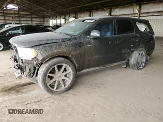 2011 Dodge Durango Express с VIN 1D4RD2GG1BC617048, выставлен на аукционе Copart как лот 50755105 с пробегом 144 756 миль миль и На запчасти • Non repairable. История ставок и продаж доступна на DreamBid. Изображение 1.