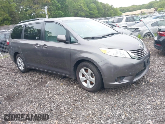 2015 Toyota Sienna LE AAS with VIN 5TDKK3DC7FS630614, listed as a IAAI auction lot 42466279 with Not provided miles and . Bid and sale history available at DreamBid. Image 1.