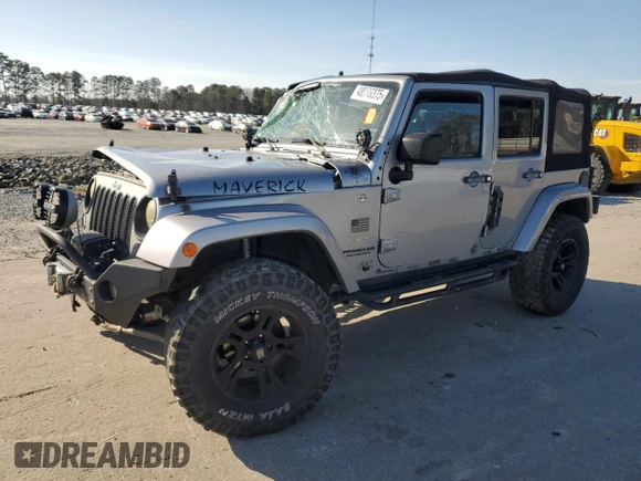 2015 Jeep Wrangler Unlimited Wrangler X with VIN 1C4BJWEG7FL580885, listed as a Copart auction lot 48891605 with 104,448 mi miles and Salvage title. Bid and sale history available at DreamBid. Image 1.