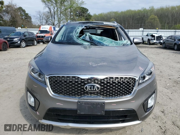 2016 Kia Sorento SX with VIN 5XYPKDA50GG102302, listed as a Copart auction lot 51638385 with 101,063 mi miles and Salvage Title. Bid and sale history available at carsss.com. Image 5.