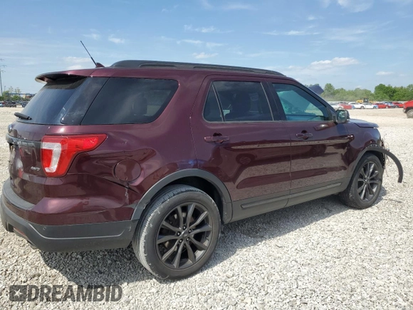 2018 Ford Explorer XLT with VIN 1FM5K8D85JGA96646, listed as a Copart auction lot 57158185 with 90,657 mi miles and Salvage title. Bid and sale history available at DreamBid. Image 3.