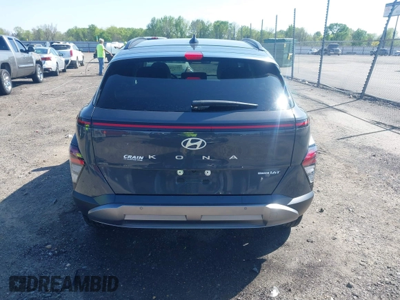 2025 Hyundai Kona Limited with VIN KM8HECA37SU190630, listed as a IAAI auction lot 41973164 with 6,850 mi miles and . Bid and sale history available at carsss.com. Image 16.