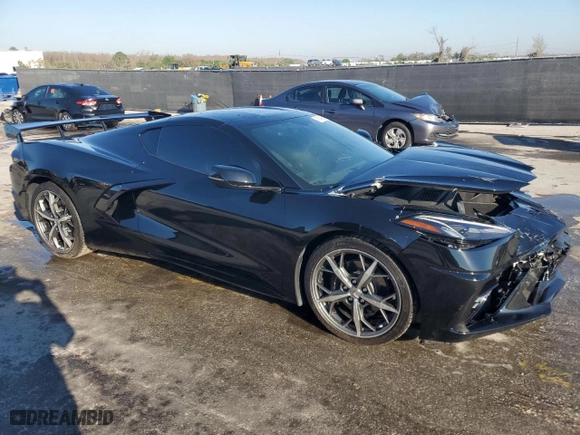2023 Chevrolet Corvette 1LT with VIN 1G1YA2D45P5133318, listed as a Copart auction lot 46748855 with 33,786 mi miles and Salvage Title. Bid and sale history available at carsss.com. Image 4.