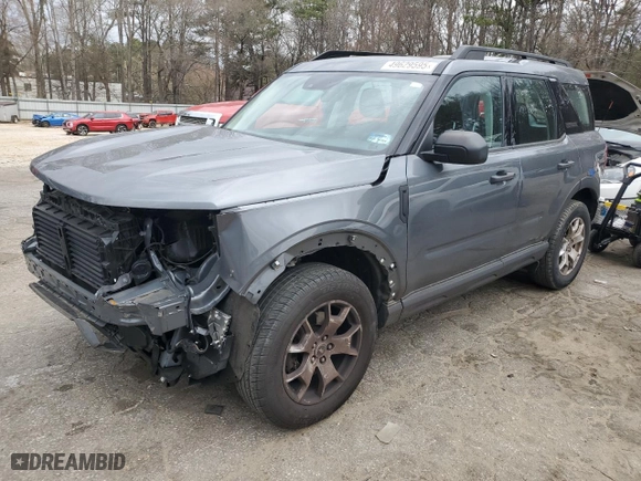 2022 Ford Bronco Sport with VIN 3FMCR9A60NRD65906, listed as a Copart auction lot 49629595 with 34,534 mi miles and Salvage Title. Bid and sale history available at carsss.com. Image 1.