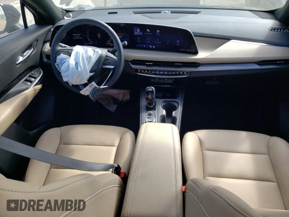 2024 Cadillac XT4 AWD Luxury with VIN 1GYFZBR4XRF199970, listed as a Copart auction lot 71496774 with 4,512 mi miles and Salvage Title. Bid and sale history available at carsss.com. Image 8.