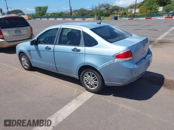 2008 Ford Focus SE with VIN 1FAHP35N28W224406, listed as a IAAI auction lot 41861020 with 127,025 mi miles. Bid and sale history available at carsss.com. Image 3.