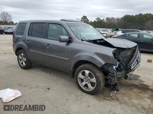 2012 Honda Pilot EX-L with VIN 5FNYF3H58CB013474, listed as a Copart auction lot 47058205 with 142,766 mi miles and Salvage Title. Bid and sale history available at carsss.com. Image 4.