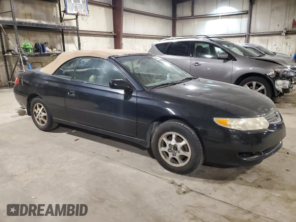 2002 Toyota Solara SE with VIN 2T1FE22P92C015607, listed as a Copart auction lot 83807274 with 264,442 mi miles and Clean Title. Bid and sale history available at carsss.com. Image 4.