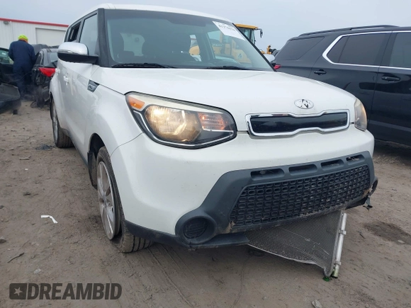 2014 Kia Soul + with VIN KNDJP3A55E7097836, listed as a IAAI auction lot 41276910 with 127,280 mi miles and . Bid and sale history available at DreamBid. Image 6.