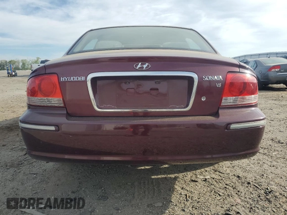 2005 Hyundai Sonata GLS with VIN KMHWF35H45A111365, listed as a Copart auction lot 53853035 with 90,555 mi miles and Salvage Title. Bid and sale history available at carsss.com. Image 6.