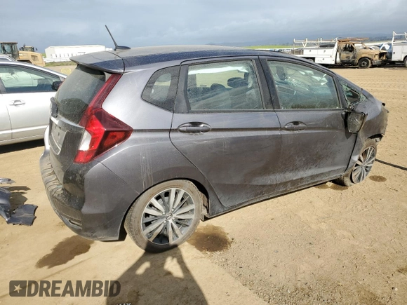 2020 Honda Fit EX with VIN 3HGGK5H8XLM705777, listed as a Copart auction lot 50564655 with 53,215 mi miles and Salvage Title. Bid and sale history available at carsss.com. Image 3.