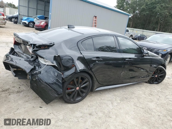 2018 Jaguar XE 35t R-Sport with VIN SAJAL4EV4JCP22662, listed as a Copart auction lot 86383354 with 0 mi miles and Salvage Title. Bid and sale history available at carsss.com. Image 3.