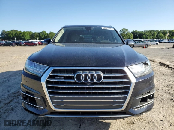 2017 Audi Q7 Premium Plus with VIN WA1LAAF75HD026015, listed as a Copart auction lot 58041095 with 127,076 mi miles and Salvage title. Bid and sale history available at DreamBid. Image 5.