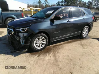 2019 Chevrolet Equinox LS z VIN 3GNAXHEV9KL240938, wystawiony jako IAAI lot #41821748 z przebiegiem 115 641 mil mil oraz . Historia ofert i sprzedaży dostępna na DreamBid. Obrazek 2.
