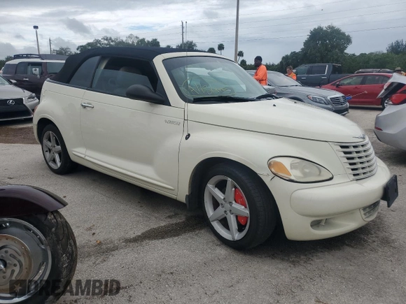 2005 Chrysler PT Cruiser GT with VIN 3C3AY75S25T337168, listed as a Copart auction lot 74942944 with 0 mi miles and Salvage Title. Bid and sale history available at carsss.com. Image 4.