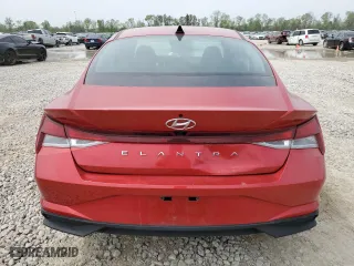 2021 Hyundai Elantra SEL with VIN 5NPLM4AGXMH000598, listed as a Copart auction lot 50592945 with 42,441 mi miles and Salvage Title. Bid and sale history available at carsss.com. Image 6.