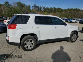 2016 GMC Terrain SLE with VIN 2GKALMEK1G6306854, listed as a Copart auction lot 51112835 with 64,582 mi miles and Salvage Title. Bid and sale history available at carsss.com. Image 3.