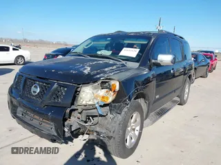2008 Nissan Armada SE z VIN 5N1BA08D18N602669, wystawiony jako IAAI lot #41653129 z przebiegiem Nie podano mil oraz . Historia ofert i sprzedaży dostępna na DreamBid. Obrazek 6.