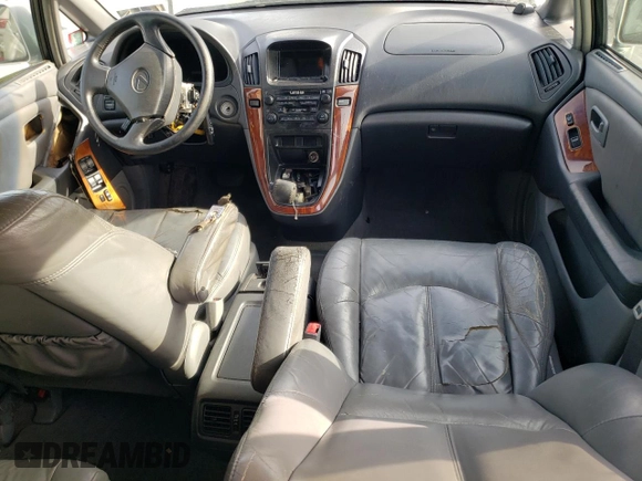 1999 Lexus RX 300 Luxury SUV with VIN JT6HF10U3X0025289, listed as a Copart auction lot 44175635 with 0 mi miles and Salvage Title. Bid and sale history available at carsss.com. Image 8.