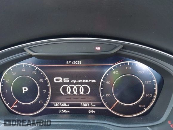 2018 Audi Q5 Premium with VIN WA1ANAFY4J2003668, listed as a IAAI auction lot 42167687 with 140,548 mi miles and . Bid and sale history available at DreamBid. Image 15.